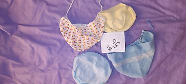 vodene podloge za bebe: Set bebi kapica/šalova (4 kom) - 1 pamučna bebi kapica sa šarenim — 1