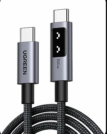 UGREEN USB-C – USB-C sürətli şarj və data kabeli - Güc: 100W-a qədər