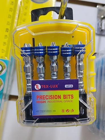 Строительное оборудование: Набор прецизионных бит TEX-LUX, 10 шт. - Серия: Precision Bits, High — 1