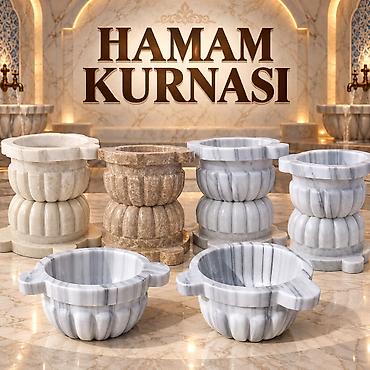 qlobus satisi: **Hamam Kurnaları – Təbii Mərmərdən Zövqlü Dizayn** Hamam və vanna — 1