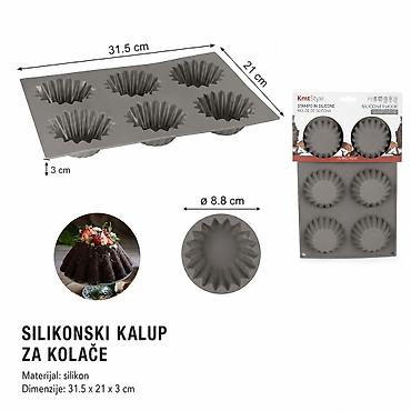 KMT silikonski kalup za tortu 2416119 Opis: - Silikonski kalup sa 6 na lalafo.rs KMT silikonski kalup za tortu 2416119 Opis: - Silikonski kalup sa 6