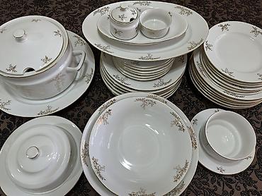Наборы посуды: Винтаж! Классика! Столовый сервиз из белоснежного фарфора с позолотой — 5