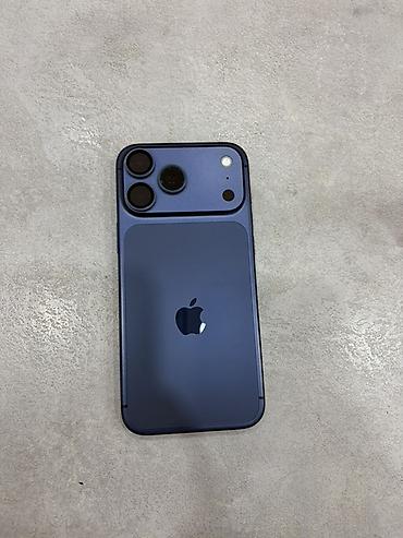 айфон их: IPhone 17 Pro Max, Б/у, 256 ГБ, Синий, Чехол, 95 % — 2