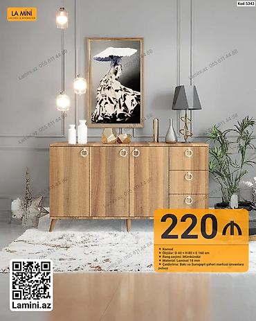 Komodlar: La Mini – Komod - Ölçülər: D 40 × H 80 × E 160 sm - Material: 18 mm — 1