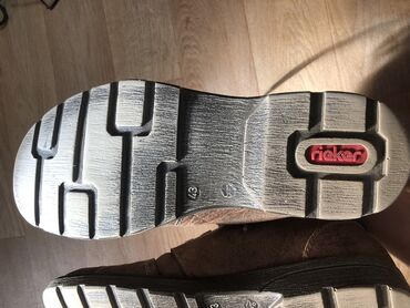 Ботинки: Мужские ботинки, 43, Rieker, Б/у, цвет - Коричневый, Бесплатная доставка, Платная доставка, Самовывоз — 8