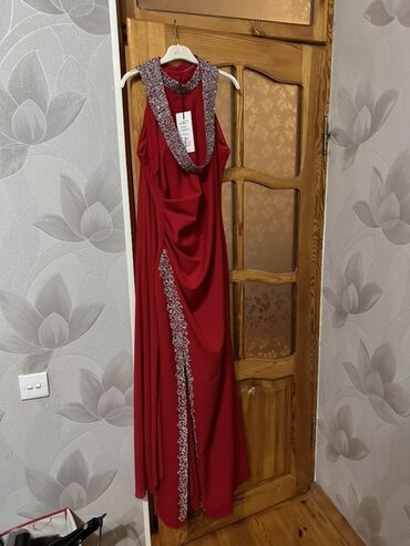 женские платья из вискозы: Ziyafət donu, Maksi, L