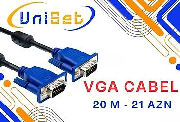 cat kabel: VGA kabel 20m Şəhər: Bakı Malın tipi: Kabellər və adapterlar Yeni? — 1
