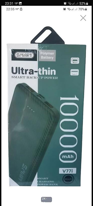 Powerbanklar: Powerbank Hoco, 10000 mAh, Yeni — 24