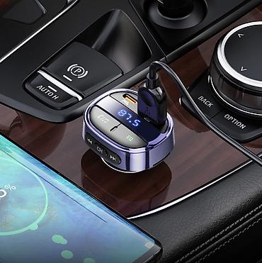 fm: Автомобильный Bluetooth FM-трансмиттер Hoco E70 (30W) - Подключение — 8