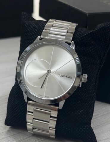 серебрянные цепочки: Классикалык сааттар саат, Calvin Klein, Швейцария, Асыл нуска, Эркектердики