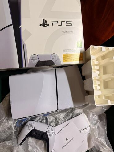 активный микшер: PS5 Слим с дисководом память 850гиг, 8К, HDR, комплект полный, все
