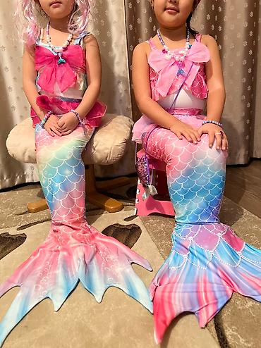 Карнавальные костюмы: 🧜♀️Хвост русалки 🧜♀️ размеры ✨3-4 года -110 рост ✨ ✨5-6 лет - 120 at lalafo.kg — 9 Карнавальные костюмы: 🧜♀️Хвост русалки 🧜♀️ размеры ✨3-4 года -110 рост ✨ ✨5-6 лет - 120 — 9