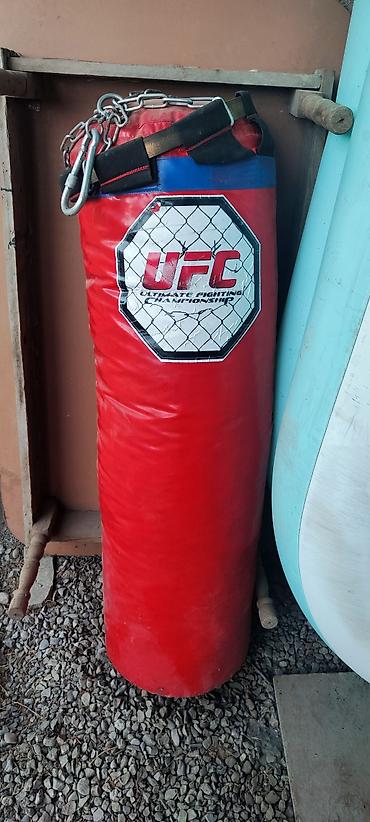 champ: Тяжёлая подвесная боксёрская груша UFC. - Цвет: красный с логотипом — 2