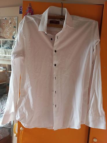 Көйнөктөр: Эркектердин көйнөгү, L, Uniqlo, Колдонулган, түсү - Ак, Өзү алып кетүү — 2