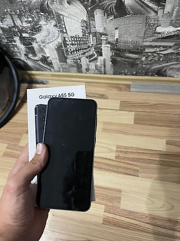 ps5 controller: Samsung Galaxy A55 5G, Б/у, 256 ГБ, цвет - Черный, 2 SIM — 2