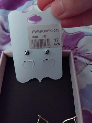 qizil kreditle almaq: Madam Biju markalı sırğa dəsti. - Model: SWAROVSKI-012 (kod: 172) - — 2