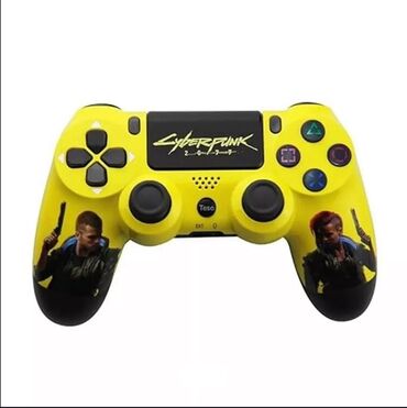 мышь для компьютера: Желтый беспроводной контроллер DualShock 4 для PlayStation 4 с