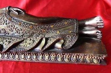 Figure: STARA FIGURA BUDE, RECLINING BUDDHA, LEŽEĆI BUDA, RETKO | Stara — 15