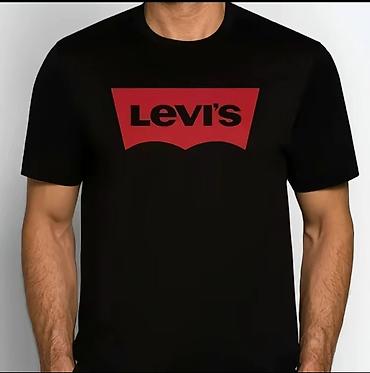 Футболки: Мужская футболка, L, LeviS, Новый, цвет - Черный, Самовывоз — 1