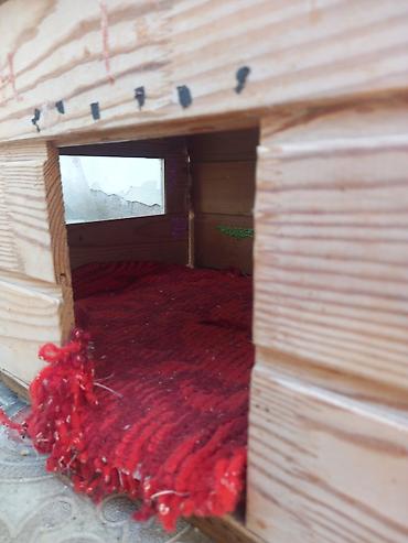 Зоотовары: Taxta it evi / ev heyvanları üçün daxma - Material: şüşə pəncərəli — 4