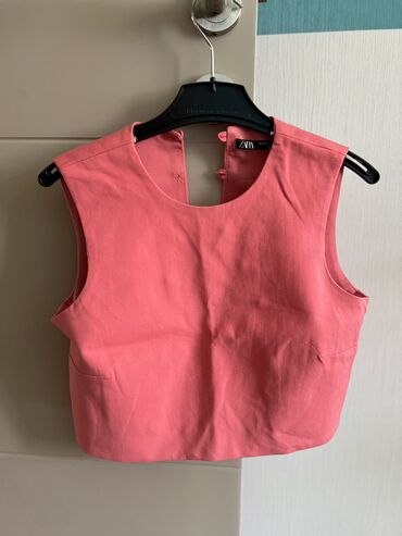 zara gödəkcə: Футболка Zara, XS (EU 34), цвет - Розовый