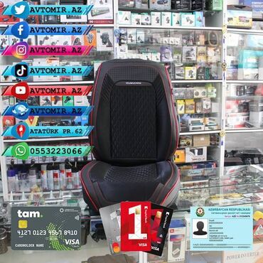 Oturacaq örtükləri: Oturacaq üçün cexol ( örtük, çexol ) istənilən avtomobilə var. Qiymət — 18