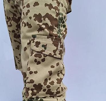 Ostale pantalone: Muške taktičke cargo pantalone – Flecktarn kamuflaža - Uzorak — 9