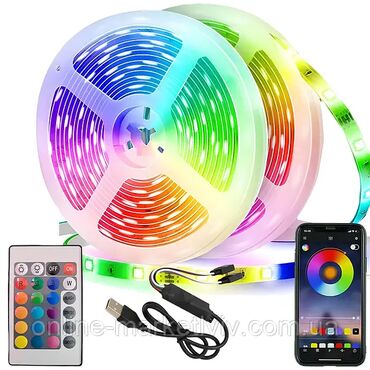 универсальные мобильные батареи для планшетов maxnon: Светодиодная RGB лента на 6 метров. USB, управление с пульта Мелочным