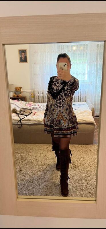 Haljine: PS Fashion M, bоја - Braon, Dugih rukava — 5