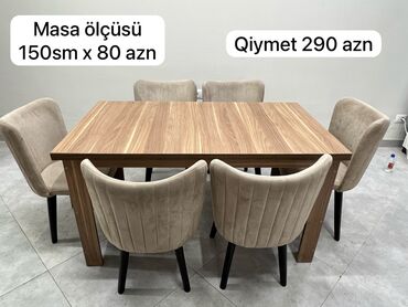 Mətbəx mebeli: Masa dəsti satılır 290₼. Əla vəziyyətdədir. Ünvan Nəsimi. Fatimə99