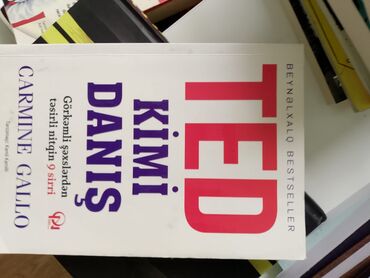Digər kitablar və jurnallar: Məhsul: Kitablar dəsti (4 ədəd) 1) TED Kimi Danış – Carmine Gallo - — 1