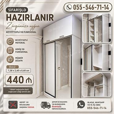 Düz dolab, Yataq otağı üçün, Qarderob, Kupe, Korpuslu, 2 qapılı lalafo.az -da Düz dolab, Yataq otağı üçün, Qarderob, Kupe, Korpuslu, 2 qapılı