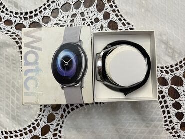 samsung galaxy watch active 2: Smart saat, Samsung, Sensor ekran, rəng - Gümüşü