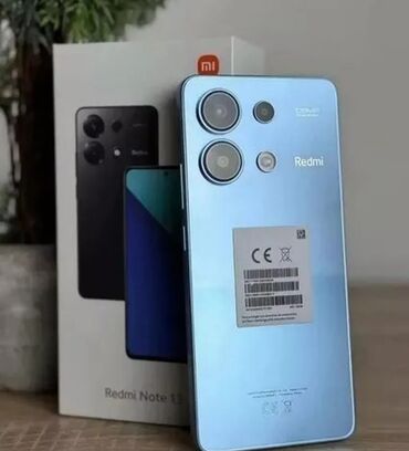 Xiaomi: Xiaomi Redmi Note 13, 256 ГБ, цвет - Голубой, 
 Гарантия, Сенсорный, Отпечаток пальца