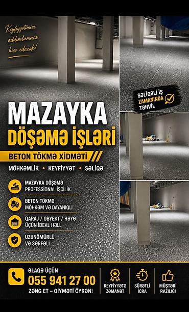 döşeme: Beton işi iki işinizi bir edin. paylaşdiğimiz iş Avropada geniş — 1
