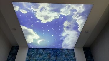 Digər tavan materialları: Yeni növ dartma tavanlar işıqlı modeler Sadə modeleride var — 9