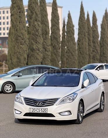 megane disk: Hyundai Grandeur (Azera) – ağ rəng, sedan, geniş və komfortlu salon — 4