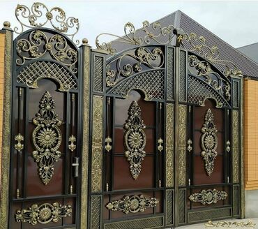 Həyət darvazaları: Metal EN MMC olaraq istədiyiniz forma və ölçüde demir işlerinin — 18