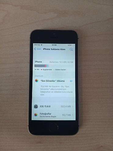 iphone xe: IPhone SE, 32 GB, Space Gray, Barmaq izi — 7