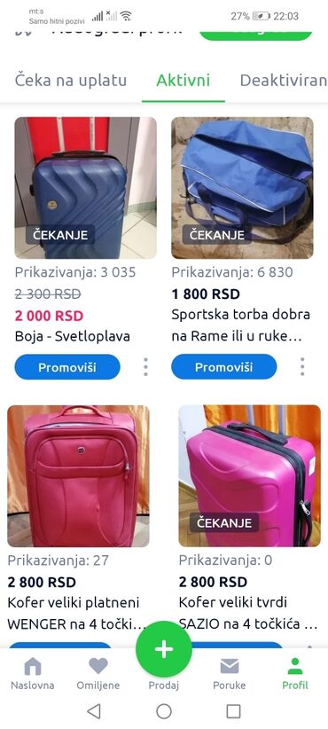 Sportske torbe i rančevi: Sportska torba dobra na Rame ili u ruke
Adidas 
 Mirjevo — 25