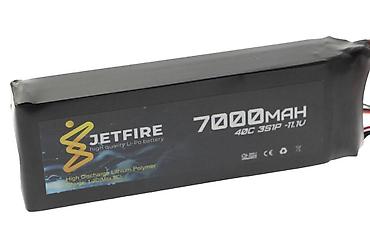 JetFire 11.1V 7000mAh 40C Li-Po 3S batareya Yüksək cərəyan tələb edən