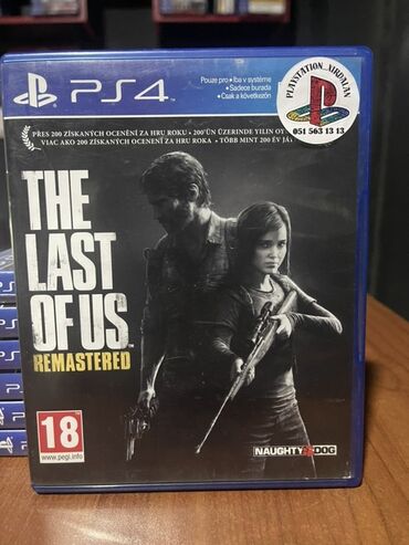 Oyun diskləri və kartricləri: PlayStation 4 üçün "The Last of Us Remastered" oyunu. Bu versiya