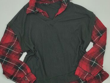 czarne jedwabna bluzki: Блуза жіноча, New Look, M, стан - Хороший