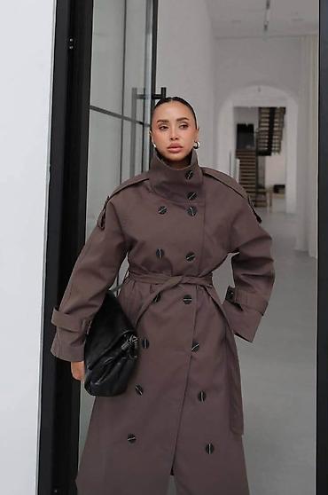 Kaputi: 09. - Viral Trench coat - Trenutno dostupan samo u BRAON boji - S M — 2