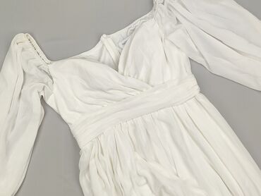 srebrna zwiewna sukienki na wesele: Women`s dress, L (EU 40)