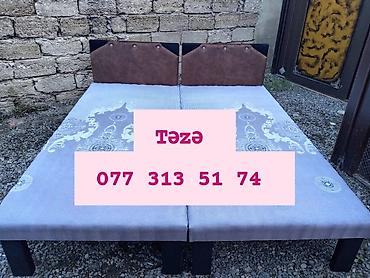 Təzə çarpayılar 1 nəfərlik çarpayılar 60manat. 2 nəfərlik taxt