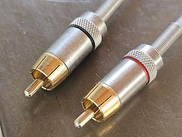 Kablovi i adapteri: Hama Silver Tone - Usmereni RCA činč kabl 1,5m. Vrhunski — 8