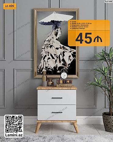 Tumba – La Mini - Ölçülər: D 40 × H 50 × E 40 sm - Rəng seçimi lalafo.az -da Tumba – La Mini - Ölçülər: D 40 × H 50 × E 40 sm - Rəng seçimi
