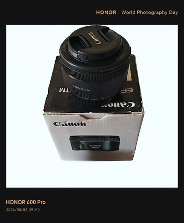 Foto və videokameralar: Canon EF 50mm f/1.8 STM obyektiv demek olarki istifade olunmayib. 550 — 9