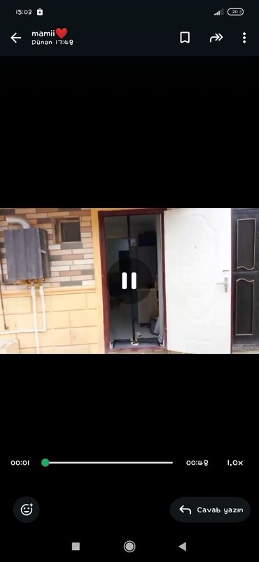 2 otaqlı, 1 kv. m, Yeni təmirli